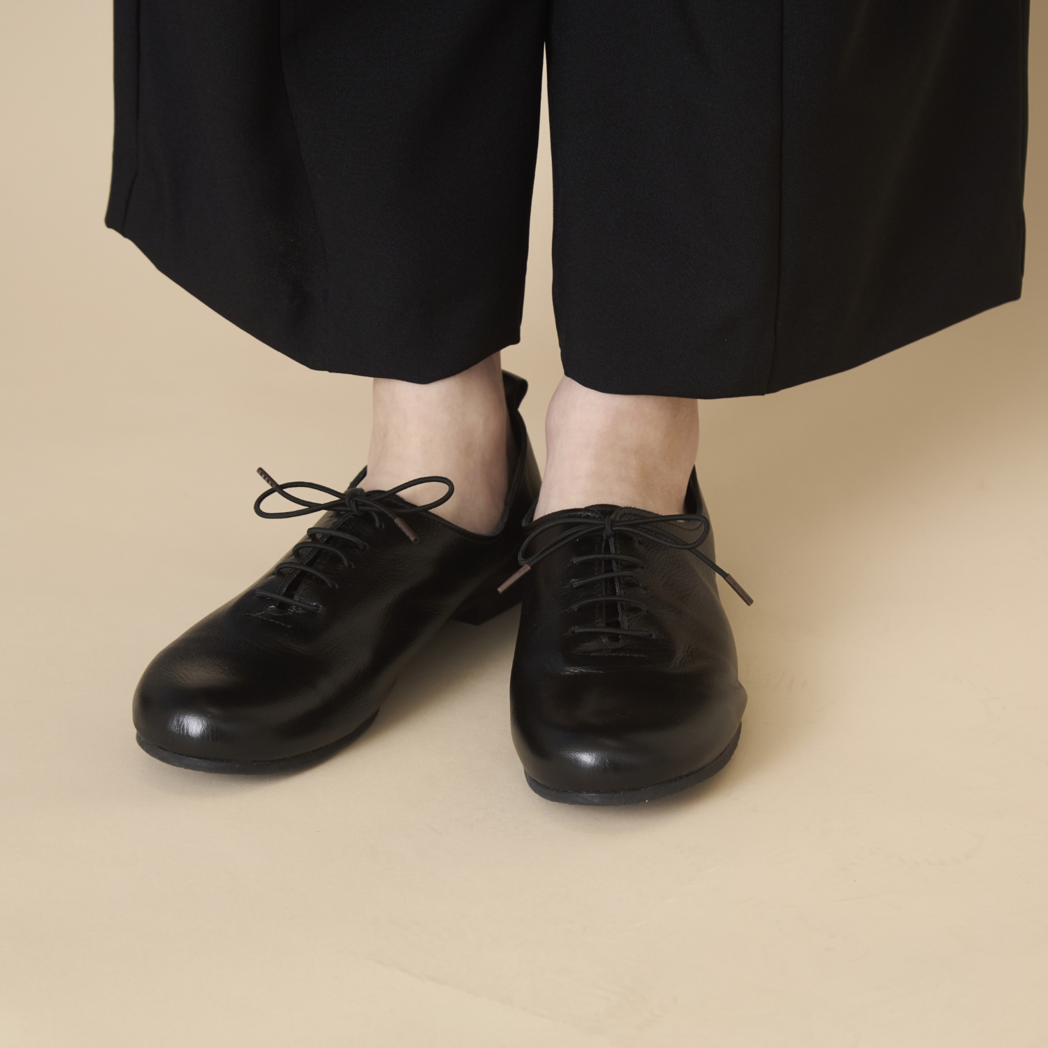 TRAD+/撥水ソフトレザーレースアップシューズ